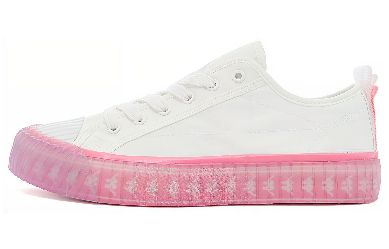 Kappa Lightweight And Breathable Low top Skateboard Shoes Women's White Red