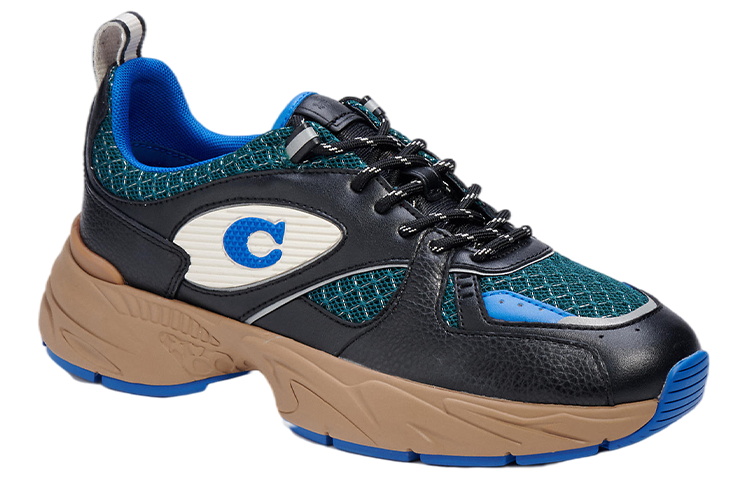 COACH Tech Cushioning, Wear Resistant Low top Sports Casual Shoes Men's Blue