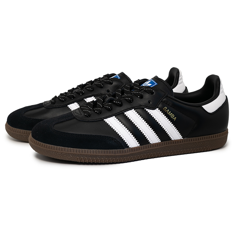 Adidas Originals SAMBA OG Abrasion Resistant Low Top Skateboard Shoes Unisex Black White