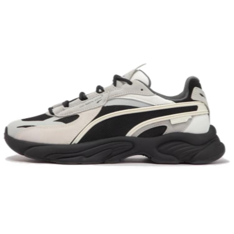 PUMA Rs-Connect Cushioning Low-Top Chunky Sneakers Unisex Black White Gray