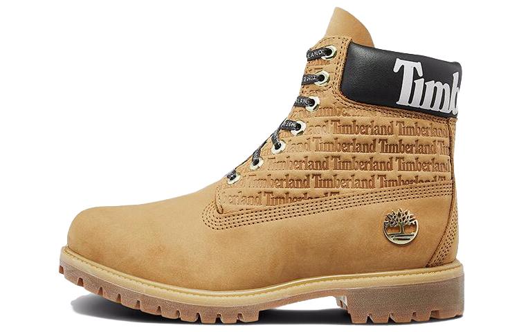 Timberland 6 Inch Premium Logo Wide Fit Boots 'Wheat Nubuck'