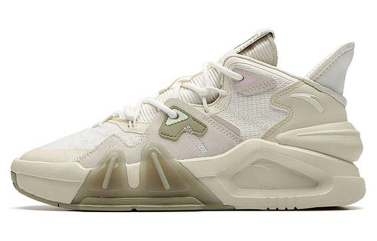 Anta Bastard Low-Top Skateboard Shoes Women's Light Beige White