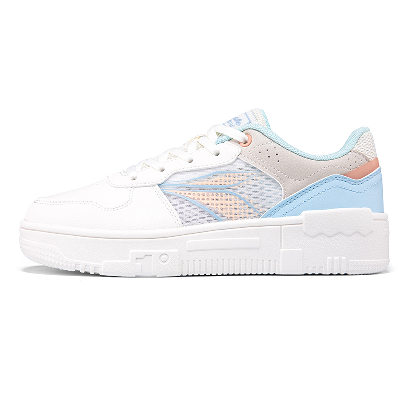 361° Life Collection Lightweight And Breathable Low Top Skateboard Shoes Women's White Blue