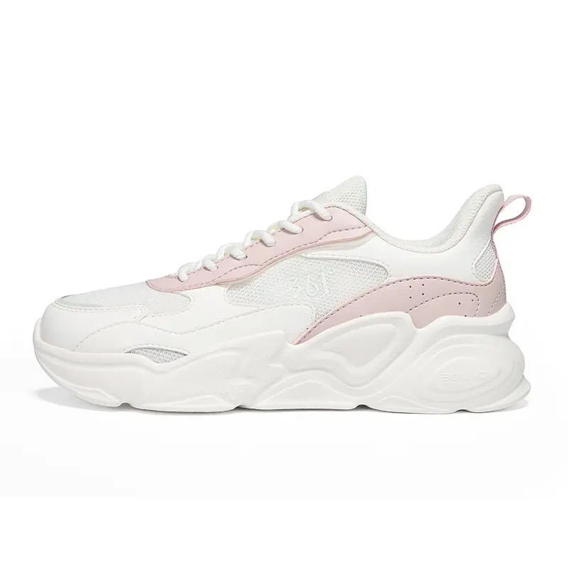 361° Cushioning Breathable Lightweight Low-Top Casual Shoes Women's White Pink