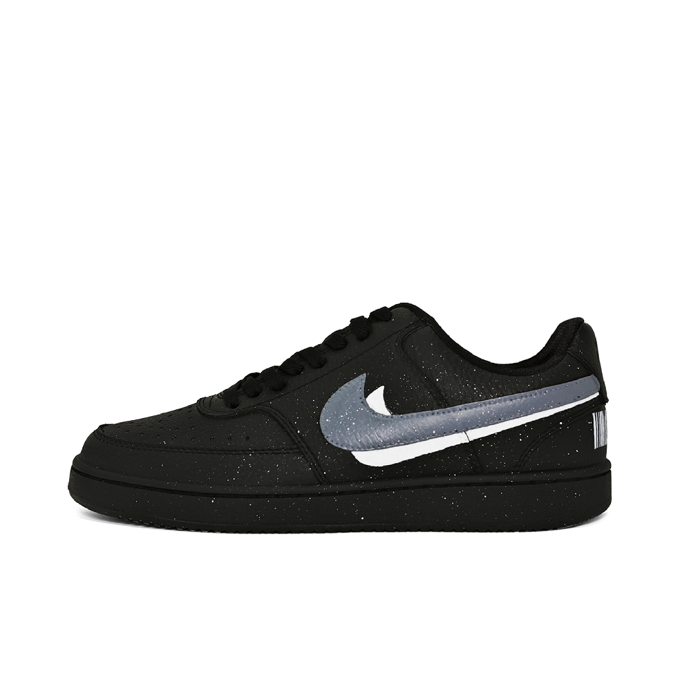 Nike Court Vision Wear-resistant And Lightweight Low-Top Skateboard Shoes Unisex Black Gray White