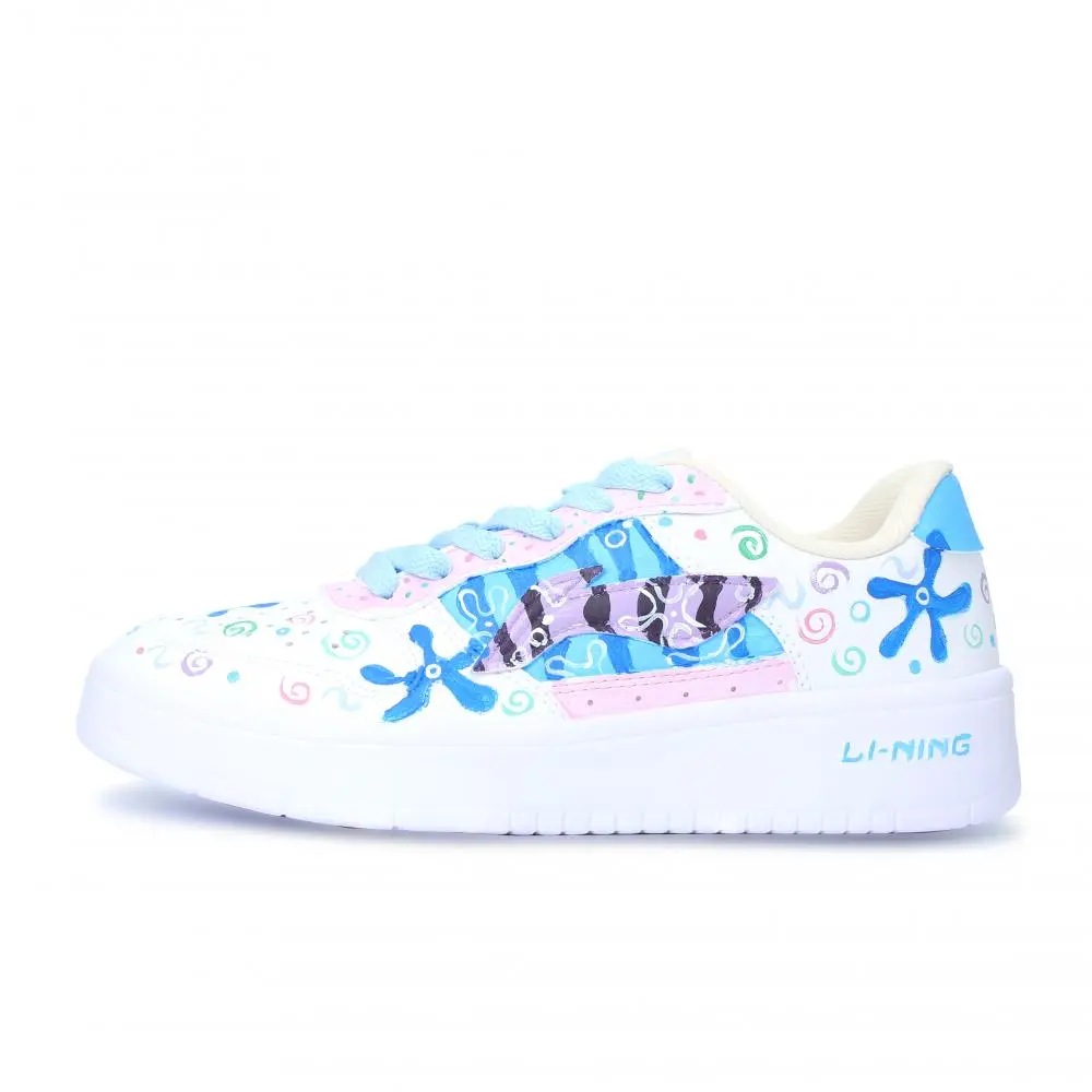 LINING Pontoon Boats Skateboard Shoes Unisex Low top White Blue Black Purple Pink
