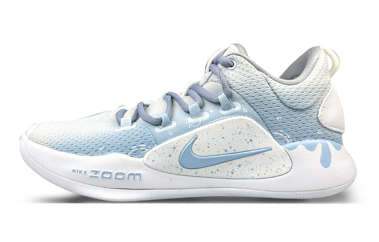 Nike Hyperdunk X Low 10 Cushioned Slip-Resistant Low-Top Basketball Shoes Men's Blue White