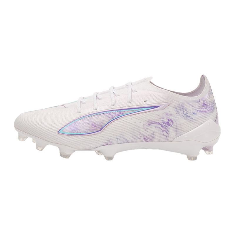PUMA Ultra 5 Collection Natural Ground Soccer Shoes Unisex White Purple