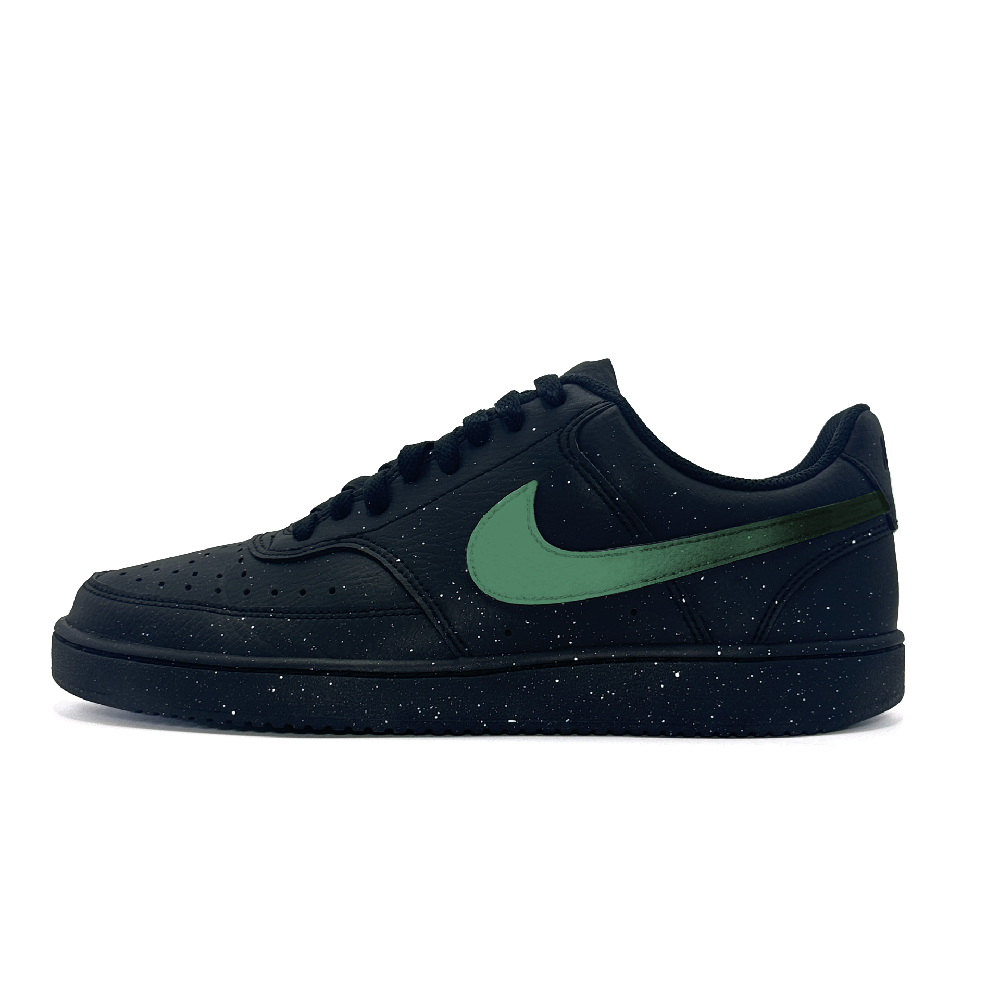 Nike Court Vision Low Anti-Slip Wear-Resistant Low-Top Skateboard Shoes Unisex Black Green