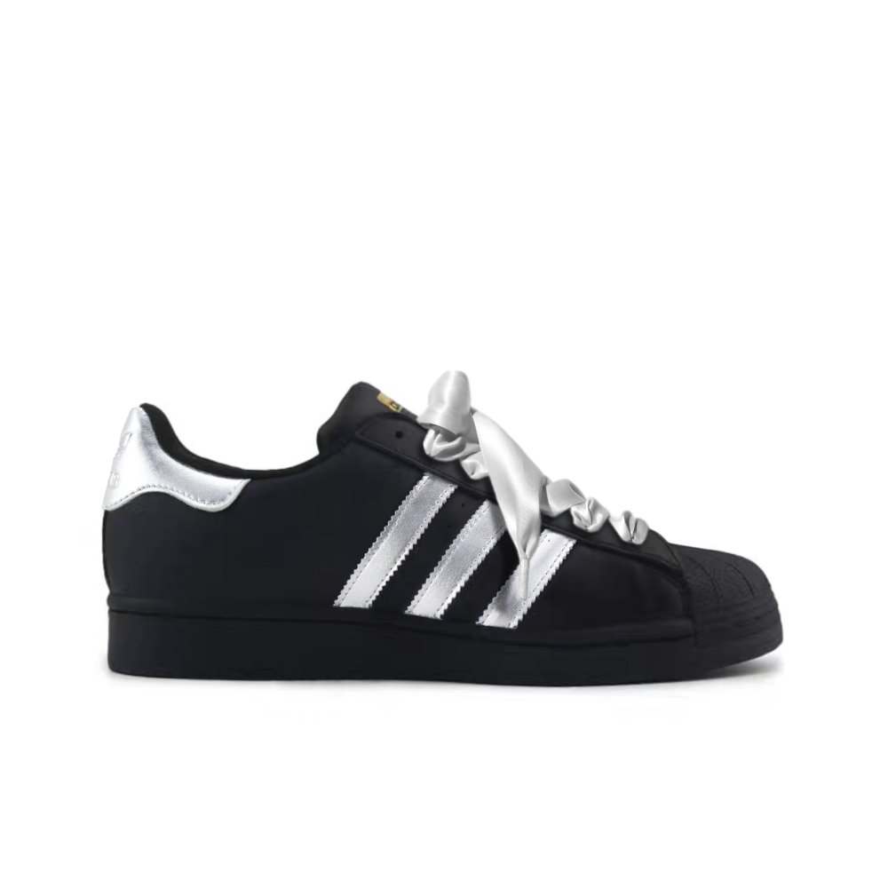 Adidas Originals Superstar Skateboard Shoes Unisex Low-Top Silver/Black