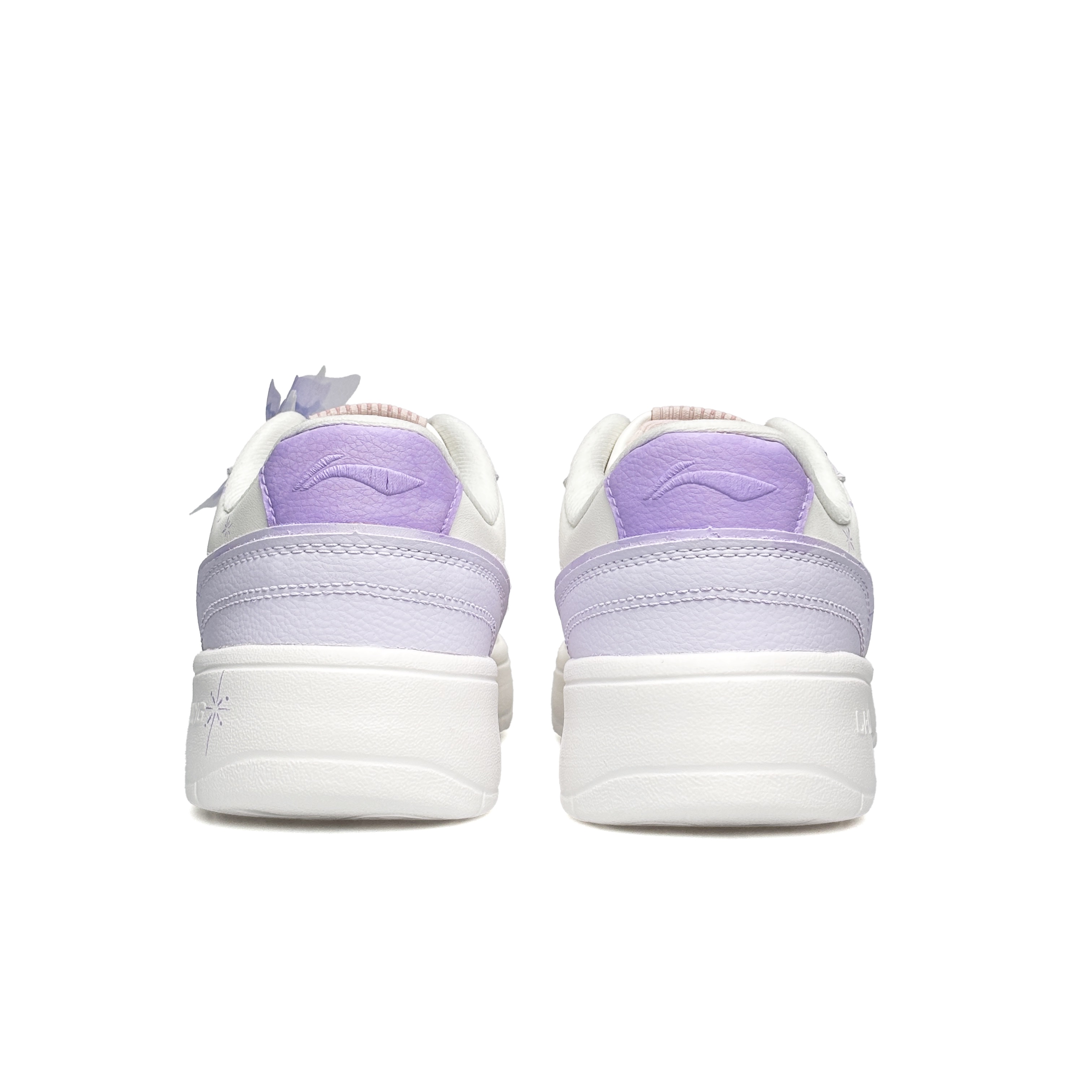 LiNing Su Anti Slip Wear Resistant Low Top Skateboard Shoes Women's White Purple купить в интернет-магазине Yoocart с быстрой доставкой по России.