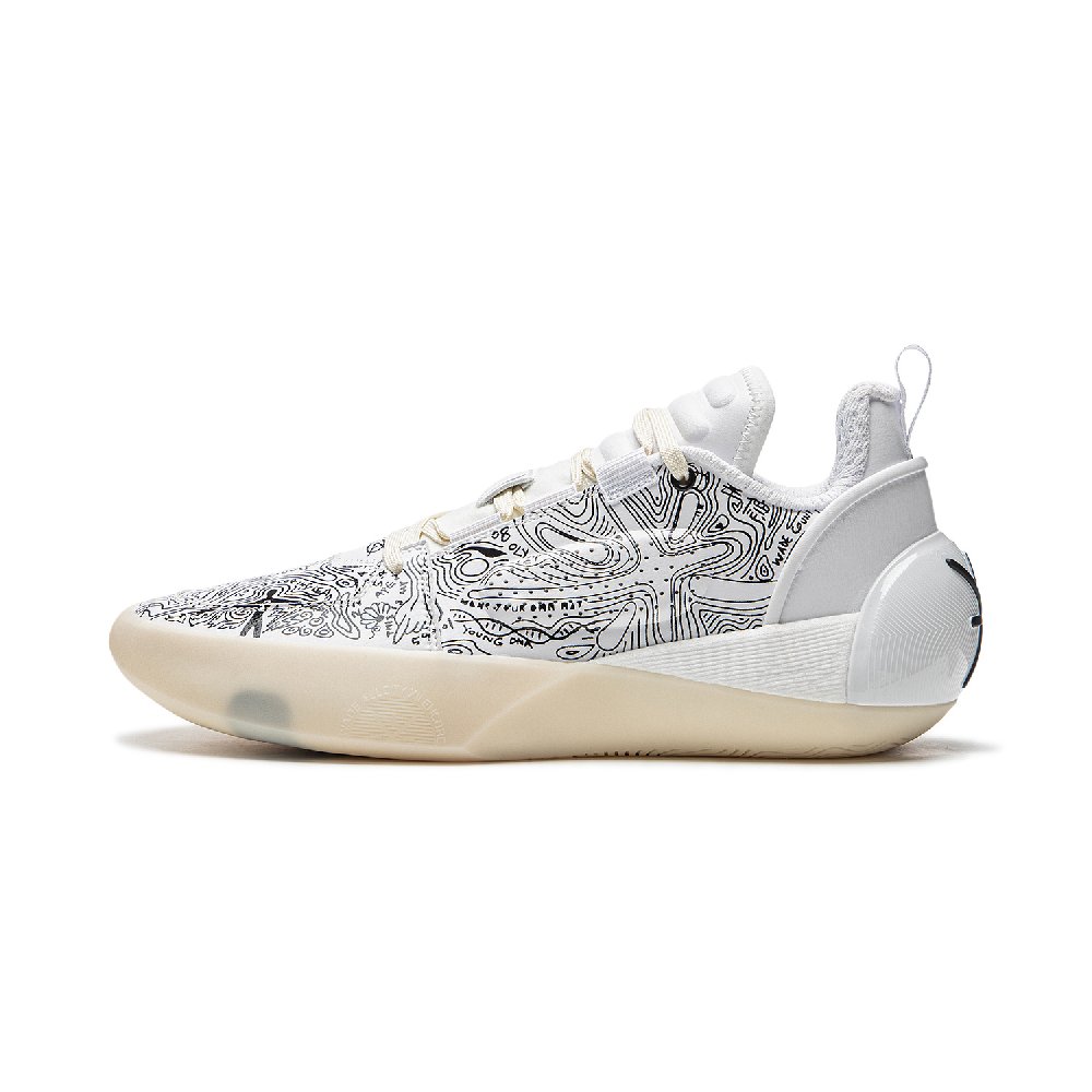 LINING All City 12 Encore Basketball Shoes Men's Low top White Black