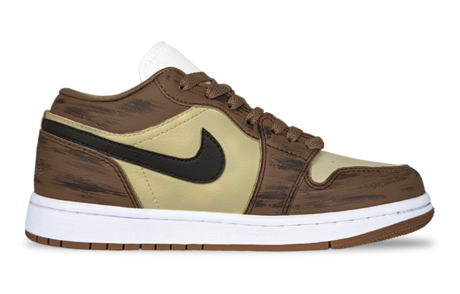 Jordan Air Jordan 1 Lucifer Abrasion Resistant Low top Vintage Basketball Shoes Unisex Brown купить в интернет-магазине Yoocart с быстрой доставкой по России.