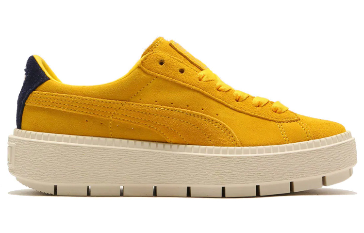 PUMA Suede Series Skateboard Shoes Women's Low-Top Yellow купить в интернет-магазине Yoocart с быстрой доставкой по России.