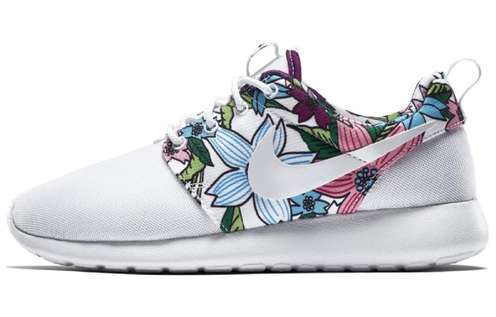 Nike Roshe Run White Floral Aloha Women's
