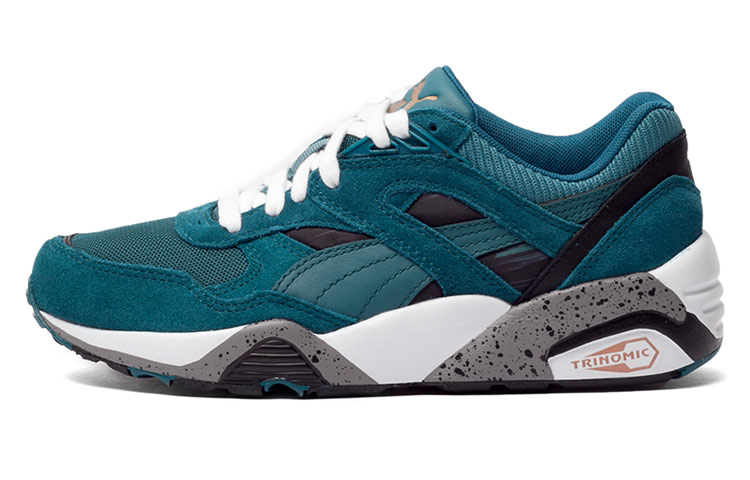 PUMA R698 Femme Print Running Shoes Blue Women's