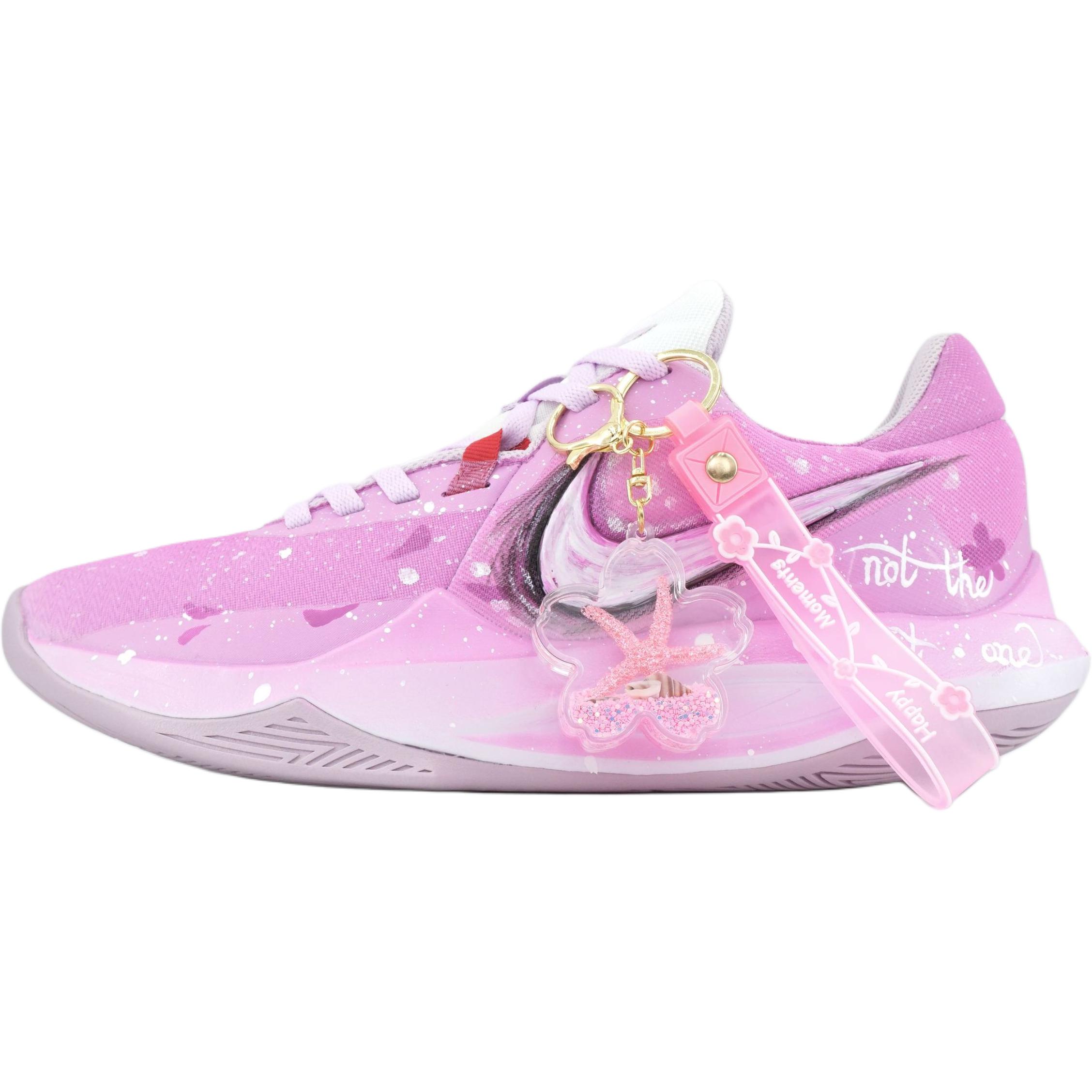 Nike Precision 6 The Final Chapter Of Sakura Abrasion Resistant Low Top Basketball Shoes Men's Purple Pink