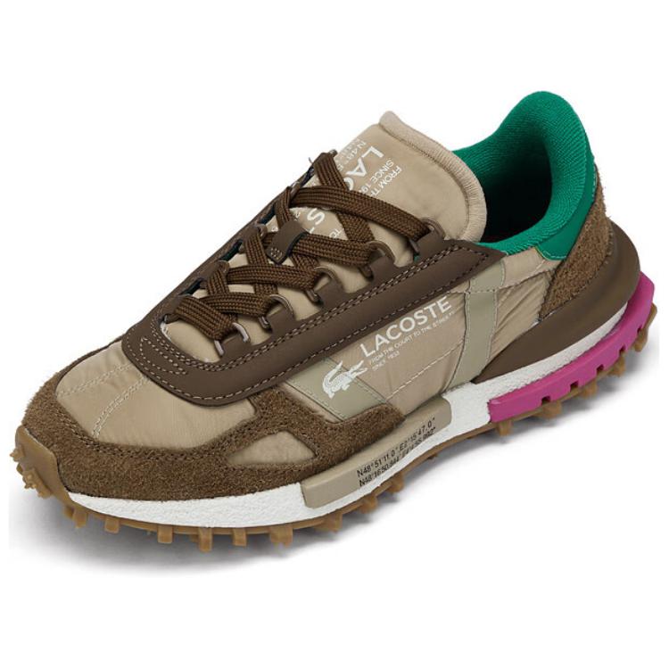 LACOSTE Low-Top Casual Shoes Women's Light Brown Green купить в интернет-магазине Yoocart с быстрой доставкой по России.