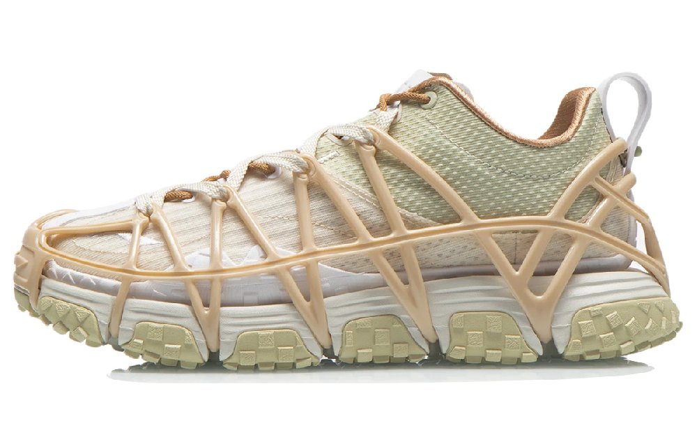 LiNing Mix Ace Anti-Slip Wear-Resistant Low-Top Athletic Shoes Women's Apricot Khaki