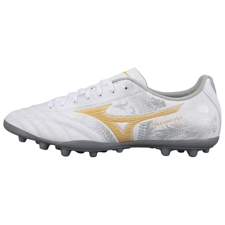 Mizuno Monarcida Soccer Shoes Men Low-Top White Gold