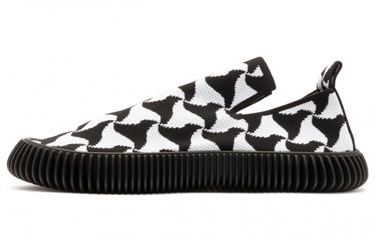 Bottega Veneta Ripple Knit Sneaker Black White