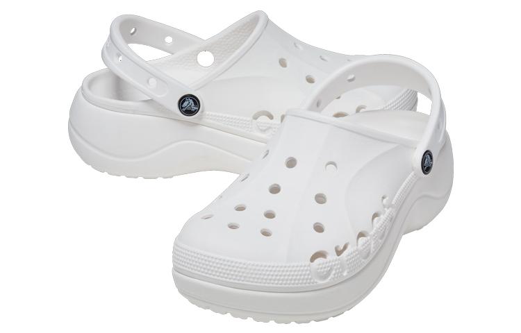 Crocs Classic Baya Platform Slide 'White' Women's