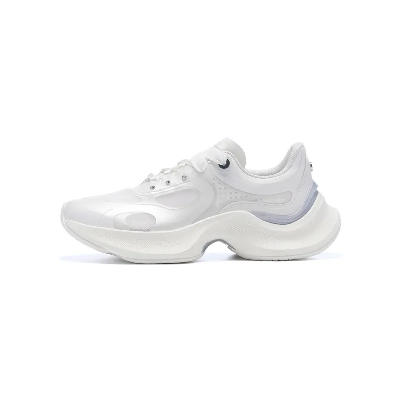 LI NING 1990 Classic Collection Abrasion Resistant Rebound Low Top Casual Shoes Women's Ecru