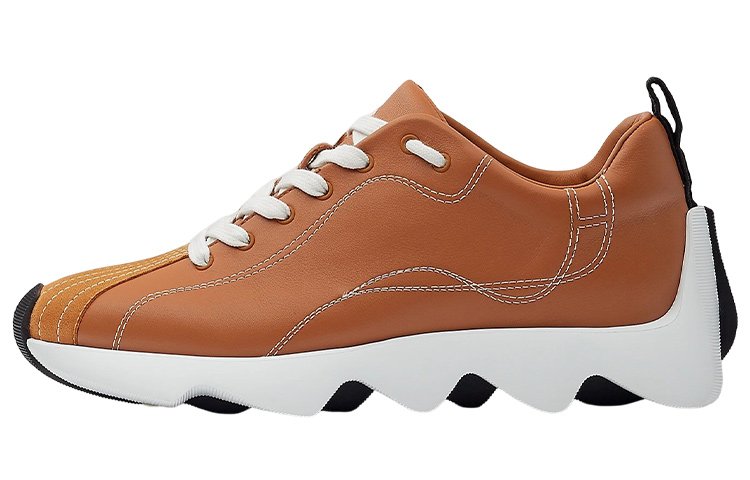 HERMES Low Top Casual Shoes Women's Brown