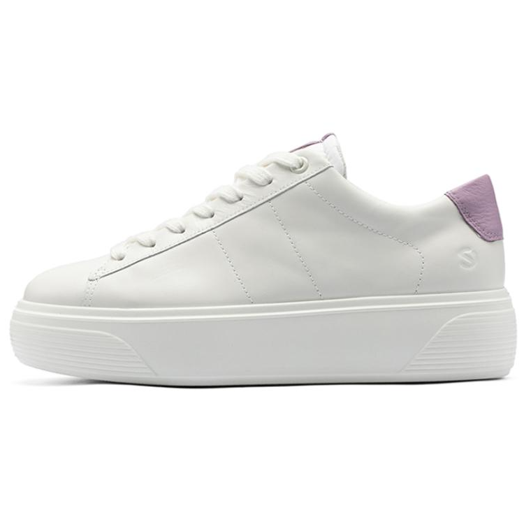 Ecco Skateboard Shoes Women's Low-Top White