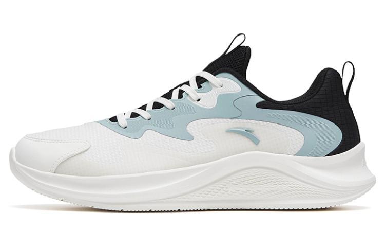 Anta Walk Cushioning Low Top Casual Running Shoes Men's White Black Blue