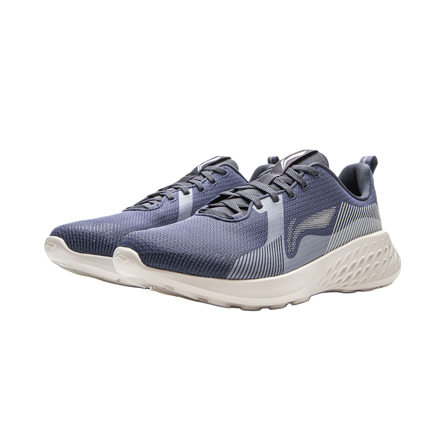 LiNing Qingyun Cushioning, Wear Resistant Low Top Casual Running Shoes Men's Gray Indigo Mist White купить в интернет-магазине Yoocart с быстрой доставкой по России.