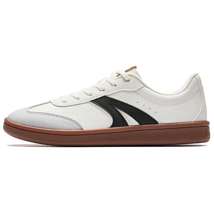 Anta Wear resistant And Lightweight Low Top Skateboard Shoes Women's Ivory White Microchip Gray Basic Black