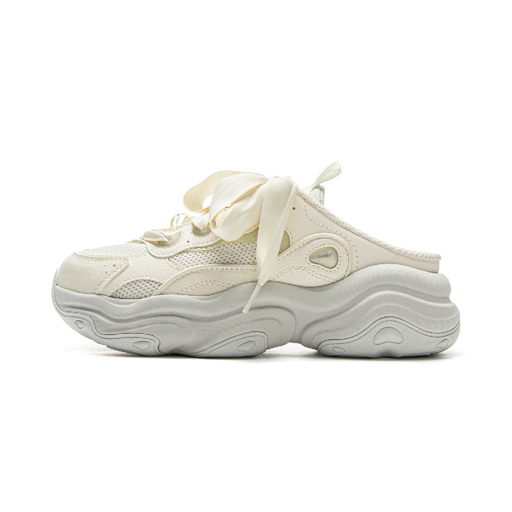 LiNing Honey MULE Wrap toe Slippers Women's Beige