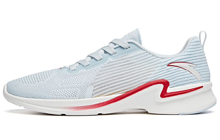 Anta Hydrogen Run II Cushioned Slip-Resistant Abrasion-Resistant Low-Top Running Shoes Men's Blue Red