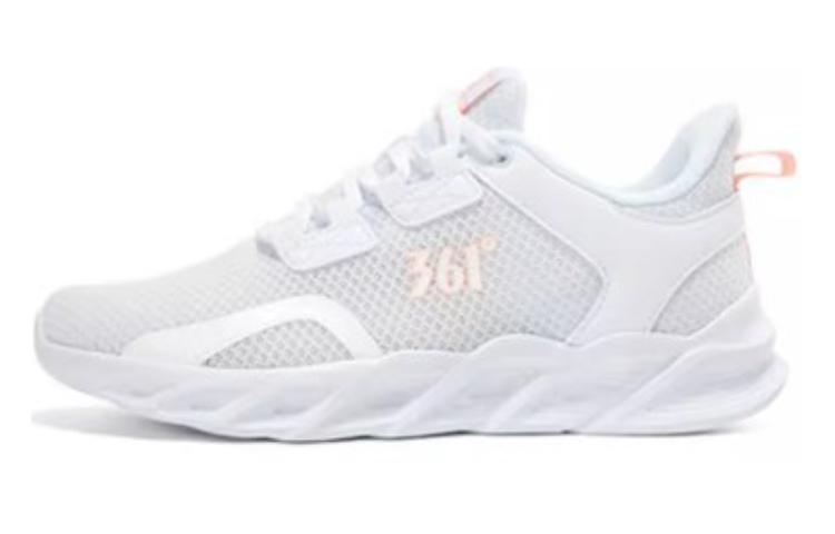 361° Cushioning Wear-Resistant Low-Top Running Shoes Women's White Soft Pink