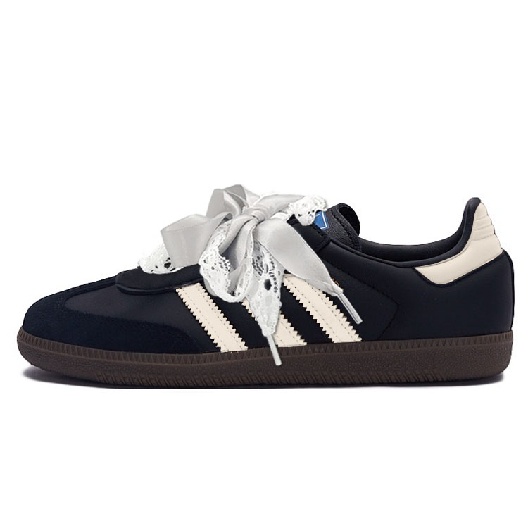 Adidas Originals SAMBA OG Low Top Skateboard Shoes Unisex Beige Black