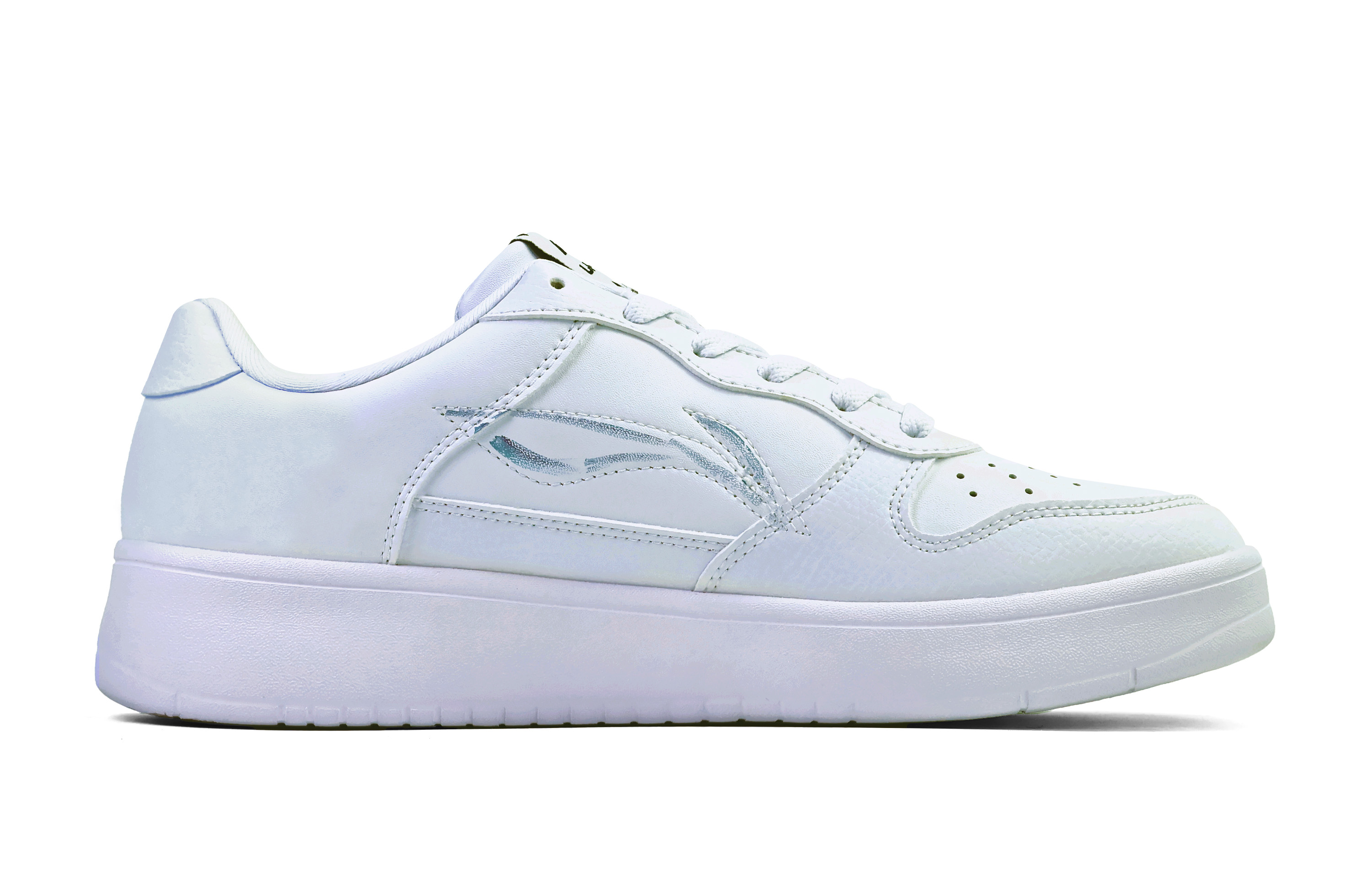 LiNing Pontoon Boats Wear resistant And Lightweight Low top Skateboard Shoes Unisex White Purple