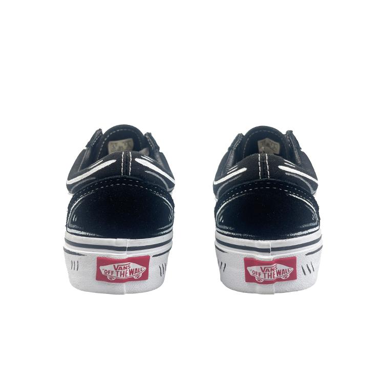 Vans Old Skool Black Lightweight Low-Top Skateboard Shoes Unisex Black White купить в интернет-магазине Yoocart с быстрой доставкой по России.