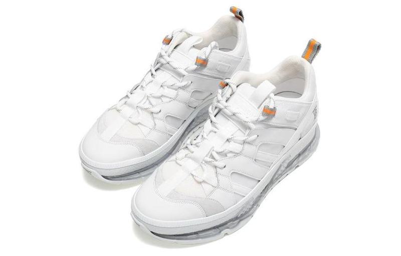 Burberry Union Anti Slip Wear Resistant Mid Top Casual Shoes Men's Pure White