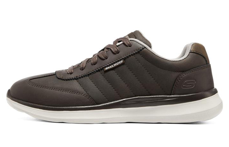 Skechers Delson 2.0 Low Top Casual Shoes Men's Chocolate
