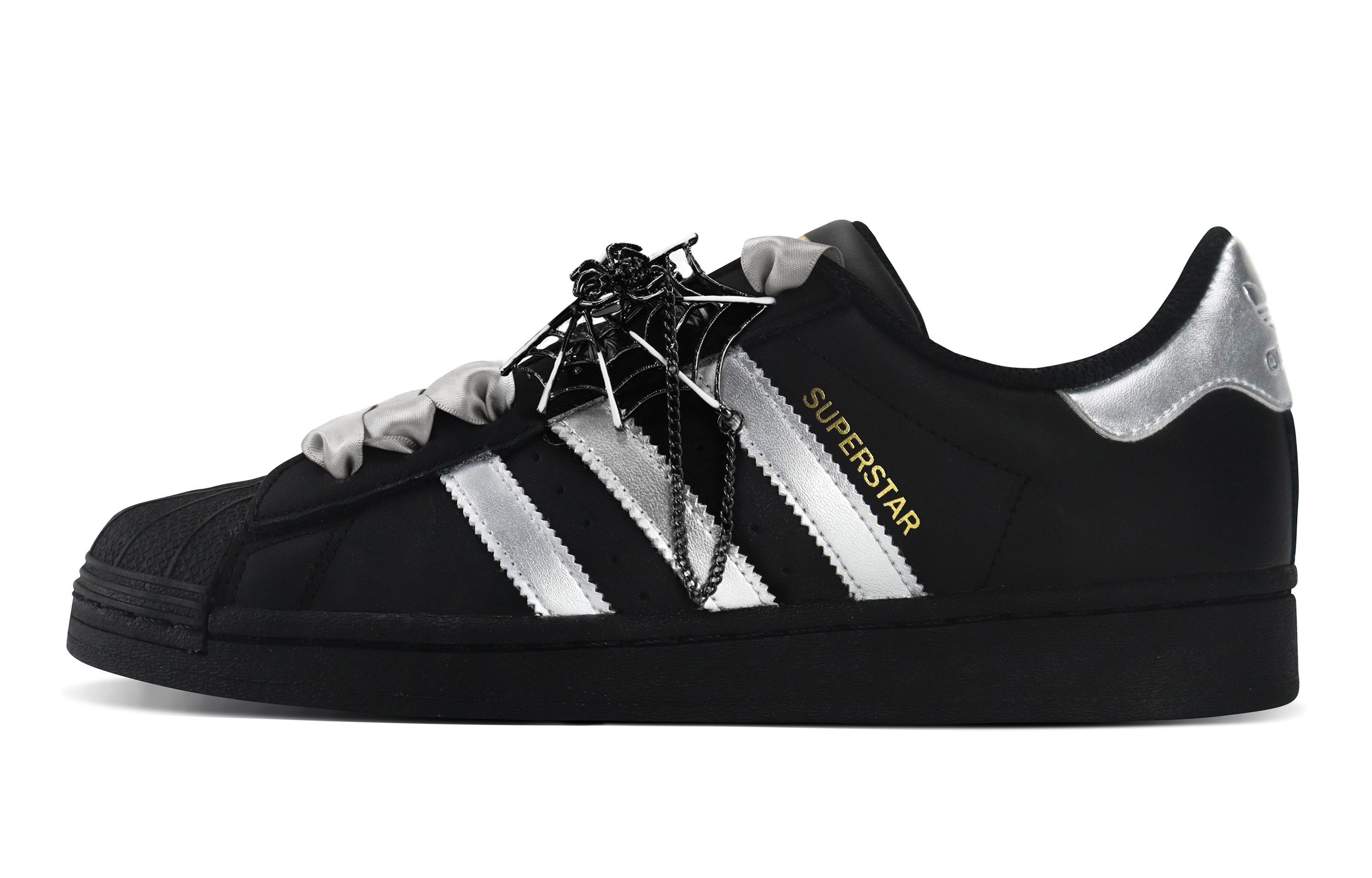 Adidas Originals SUPERSTAR Anti Slip And Wear Resistant Lightweight Low Top Skateboard Shoes Unisex Silver Black купить в интернет-магазине Yoocart с быстрой доставкой по России.