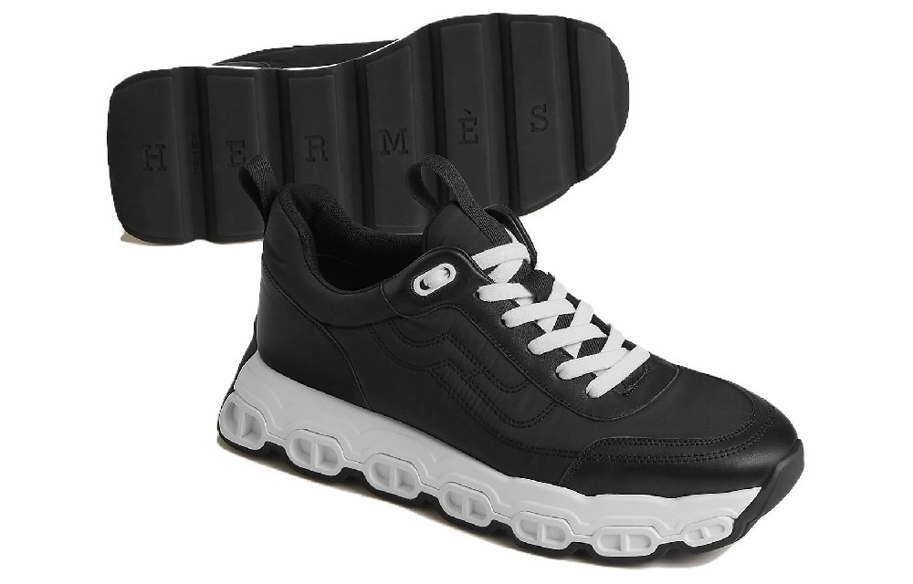 HERMES Impulse Lightweight Low-Top Casual Shoes Men's Black