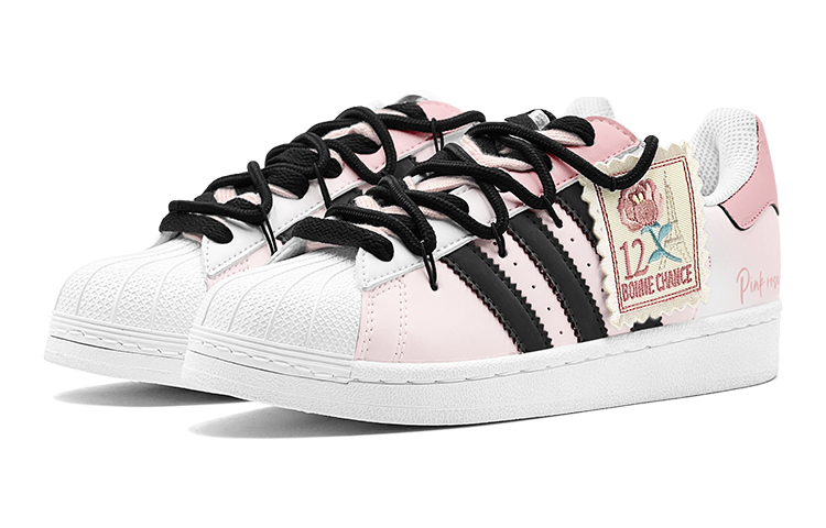 Adidas Originals Superstar Series Skateboard Shoes Unisex Low-Top Black