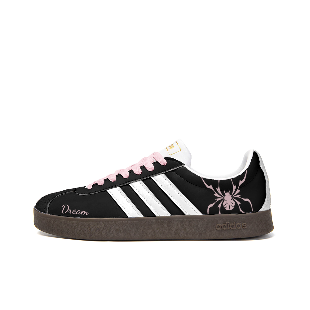 Adidas Neo VL Court 2.0 Anti-Slip Wear-Resistant Low-Top Skateboard Shoes Unisex Black