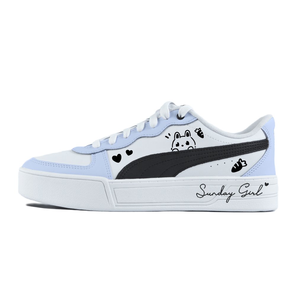 PUMA Skye Abrasion Resistant Balance Low Top Skateboard Shoes Women's Blue