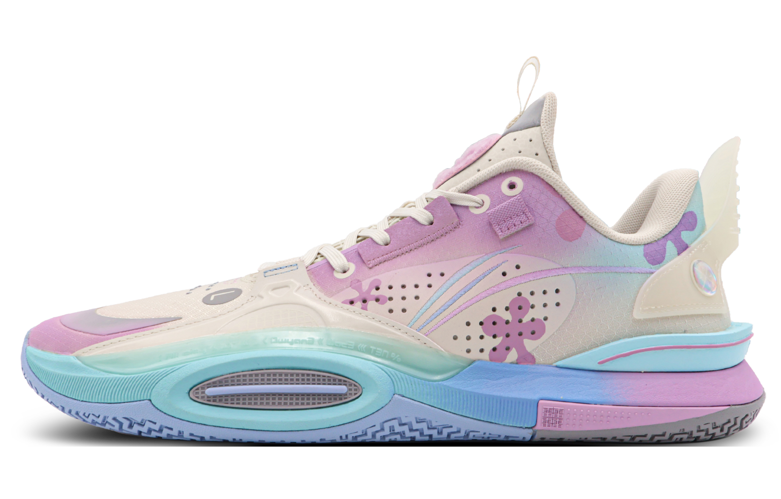 LiNing All City 10 Low-Top Basketball Shoes Men's Pink Purple