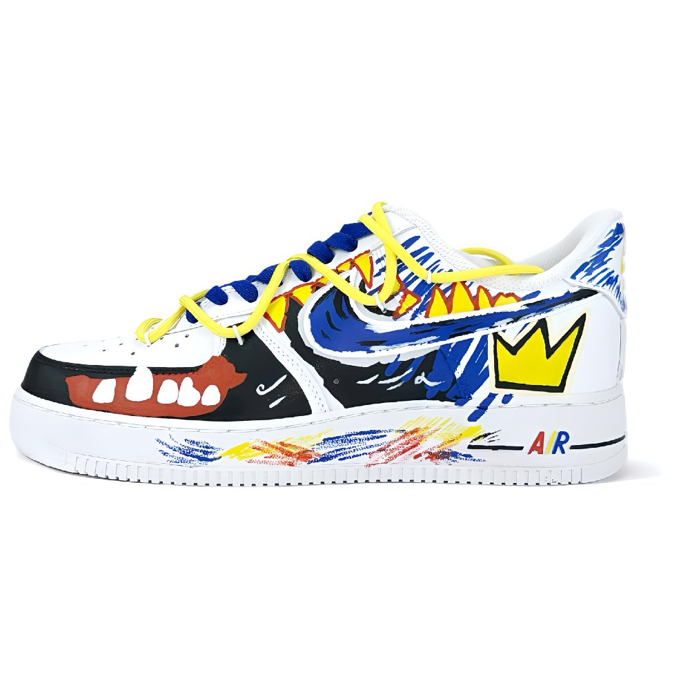 Nike Air Force 1 Coverage Anti-Slip And Wear-Resistant Low-Top Skateboard Shoes Unisex White