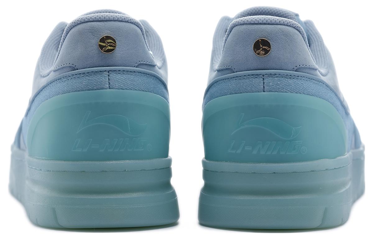 LI-NING 1990 Anti-Slip And Wear-Resistant Lightweight Low-Top Skateboard Shoes Men's Forget-Me-Not Blue