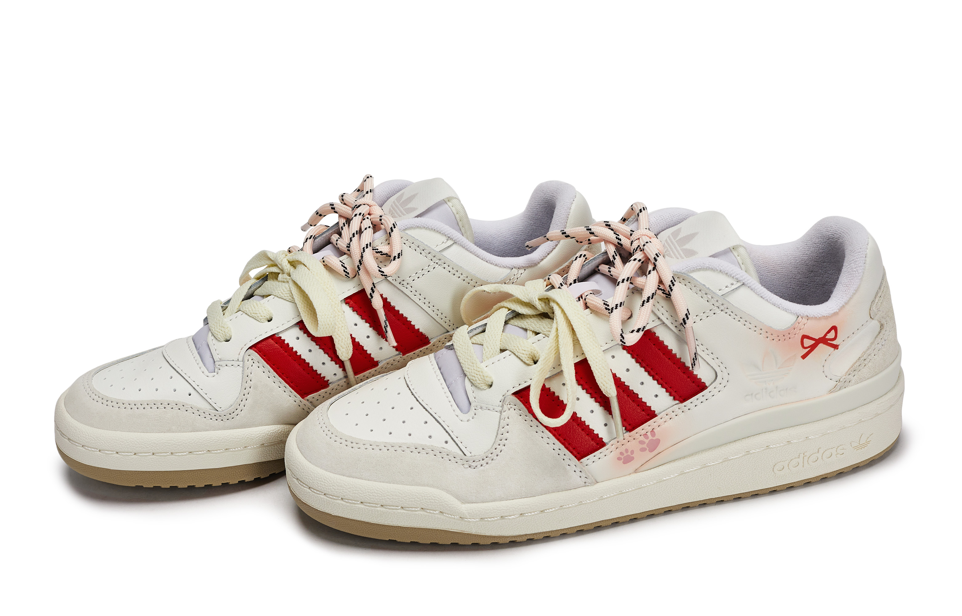 Adidas Originals FORUM Skateboard Shoes Unisex Low top Beige/Pink/Red купить в интернет-магазине Yoocart с быстрой доставкой по России.