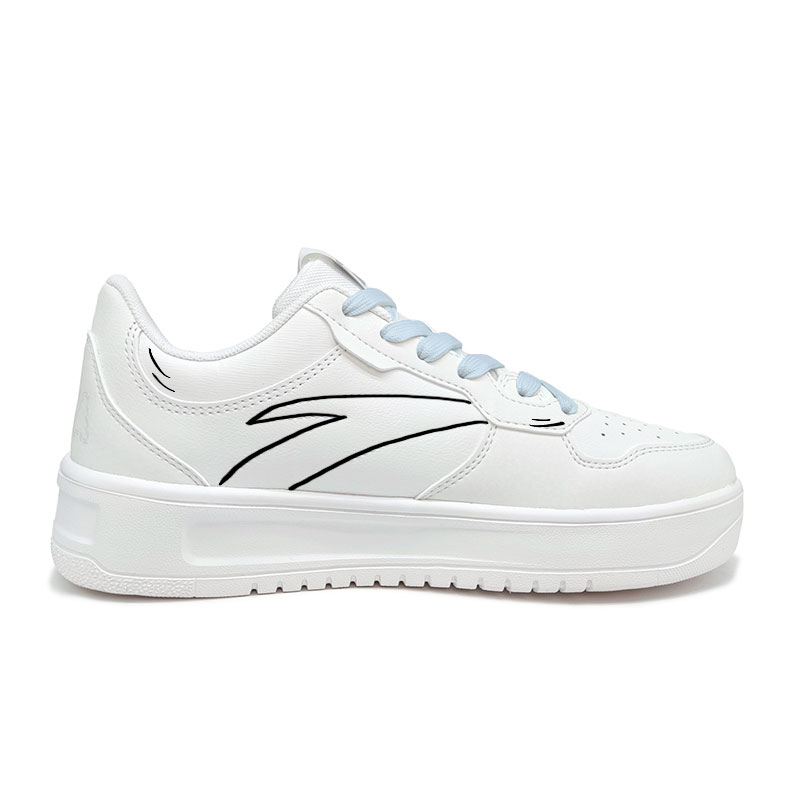 Anta Relaxed Quirky Dinosaur Low top Skateboard Shoes Men's Blue White